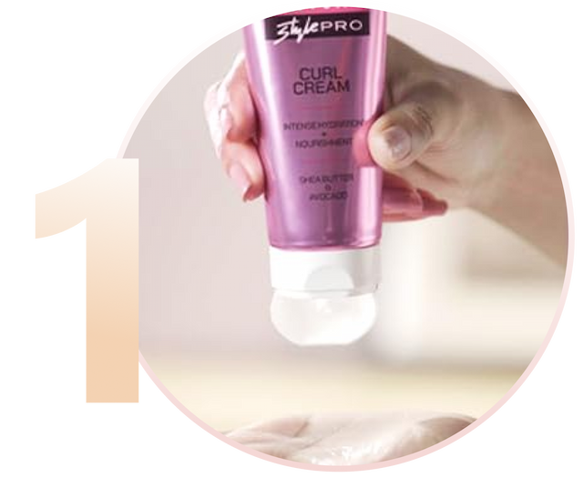 Step 1 of How to Use Livon Style Pro Hair Curl Cream