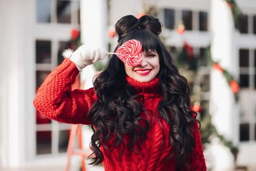 6 Christmas Hairstyles with Hair Serum