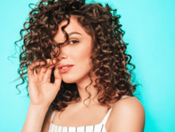 Girl with Curly hair